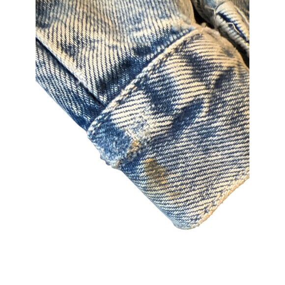 Vervet Los Angeles Womens Classic Crop Denim Jacket Size L - Picture 6 of 7